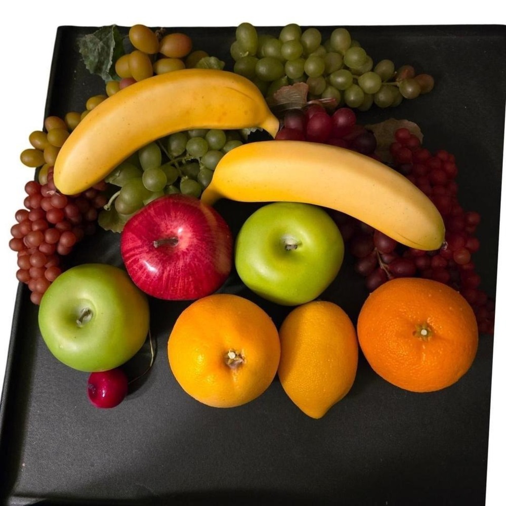 15 pcs Fake Fruit Display Bananas Apples Oranges Grapes Lemon